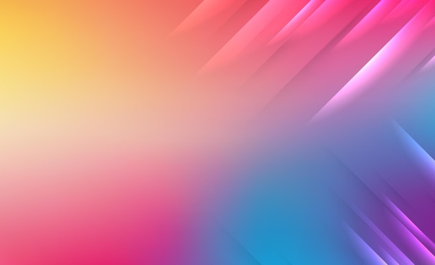 Modern Vibrant Summer Vector Gradient Abstract Background