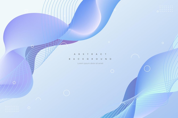 Modern wave shaped abstract background