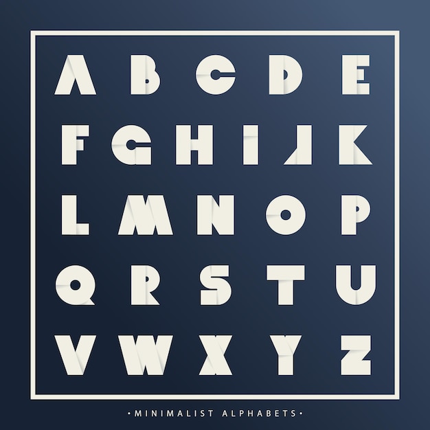 Modern white paper font Origami folded letters and numbers Vector alphabet white type font paper