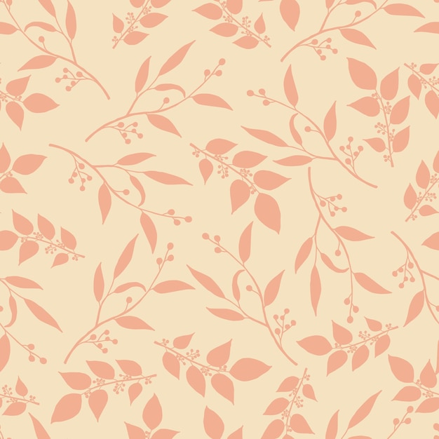 Modern wildflowers seamless pattern design. Seamless pattern with spring flowers and leaves.