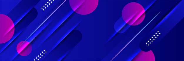 Moderne abstrakt mørkeblå banner baggrund. Vektorillustration skabelon med mønster. Design til teknologi, virksomhed, firma, institution, fest, seminar og foredrag