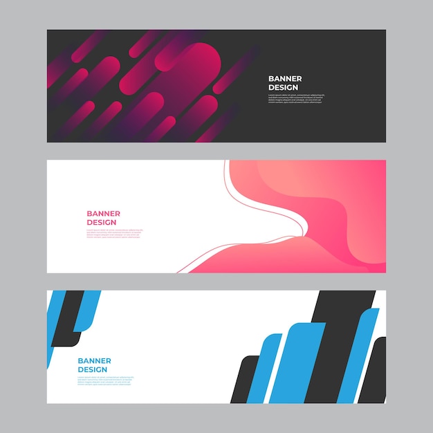 Moderne blå rød gul grøn banner baggrund. Vektor abstrakt grafisk design banner mønster baggrund skabelon.