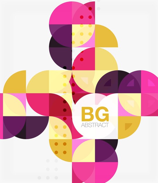 Moderne elegant geometriske cirkler abstrakt baggrund Vektorskabelon baggrund for arbejdsgang layout diagram nummer muligheder eller webdesign