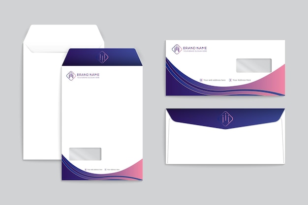 Moderne firmakuvert design