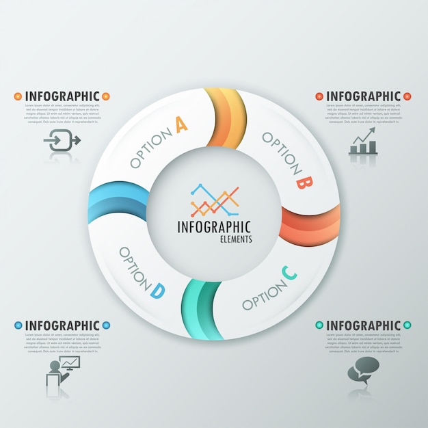 Moderne infografikbanner