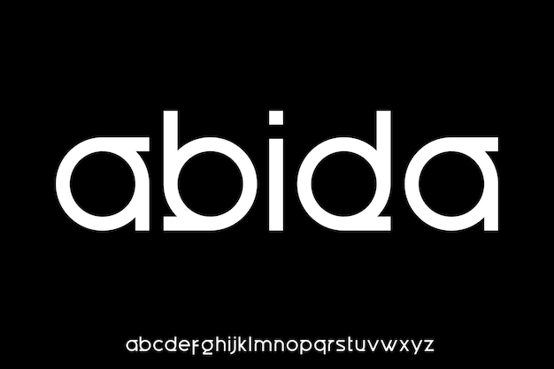 Moderne og unik alfabet font vektor