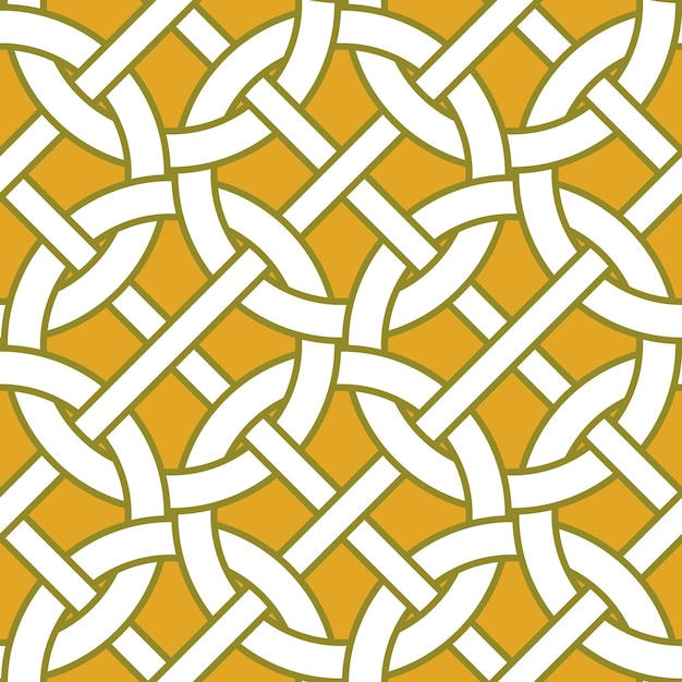 Moderne Retro Abstrakt Kompleks Kæde Stil Cirkler Diagonale Striber Geometrisk Sammenlåsende Mønster