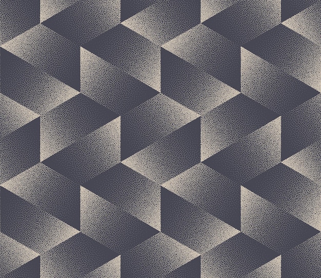 Modernism Art Seamless Pattern Vector Dotwork Fashionable Abstract Background