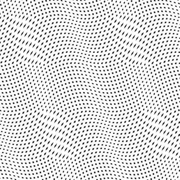 Moire pattern, op art vector background. Hypnotic backdrop with geometric black lines. Abstract tiling.