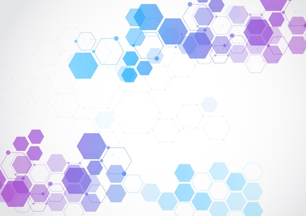 Molecular structure abstract tech background