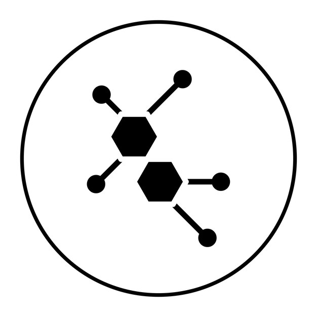 molecule icon vector image can be used for science