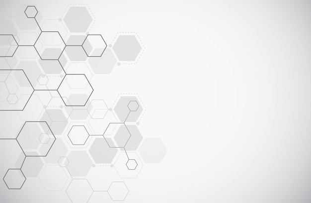 molecule structure abstract tech background medical design science template wallpaper or banner vector illustration