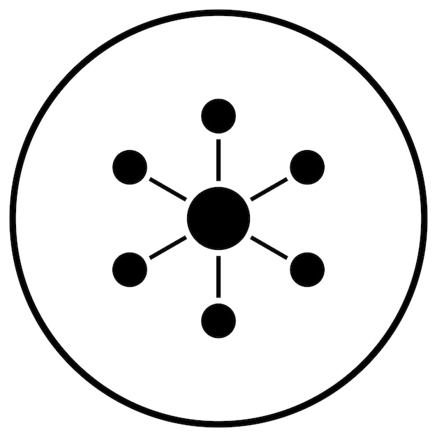Molecules vector icon Can be used for Research and Science iconset