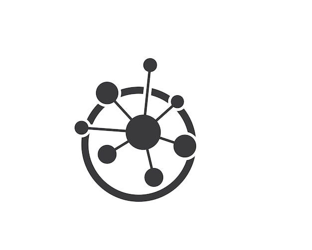 Molekyl logo vektor illustration design