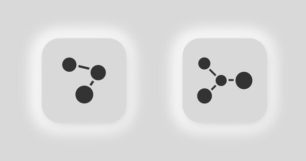 Molekyleikon Atomstruktur illustration symbol kemi vektor