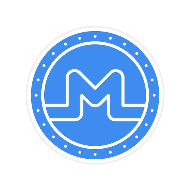 Monero icon vector image Can be used for Cryptocurrency