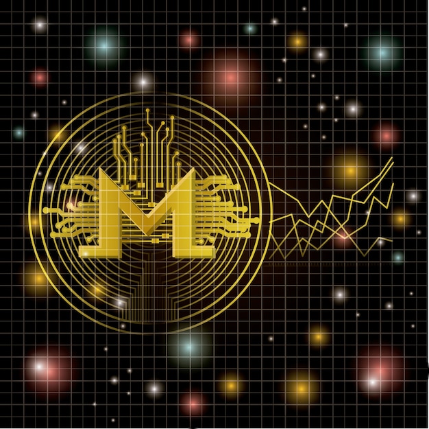 monero mining set icons vector illustration design