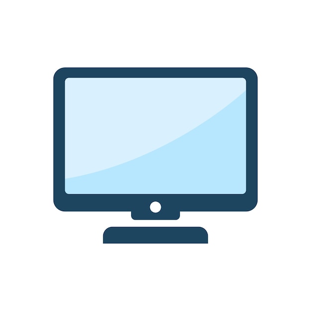 Monitor Icon Vector Design Illustration