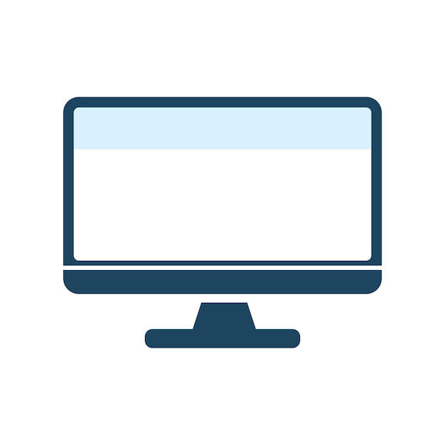 Monitor Icon Vector Design Illustration