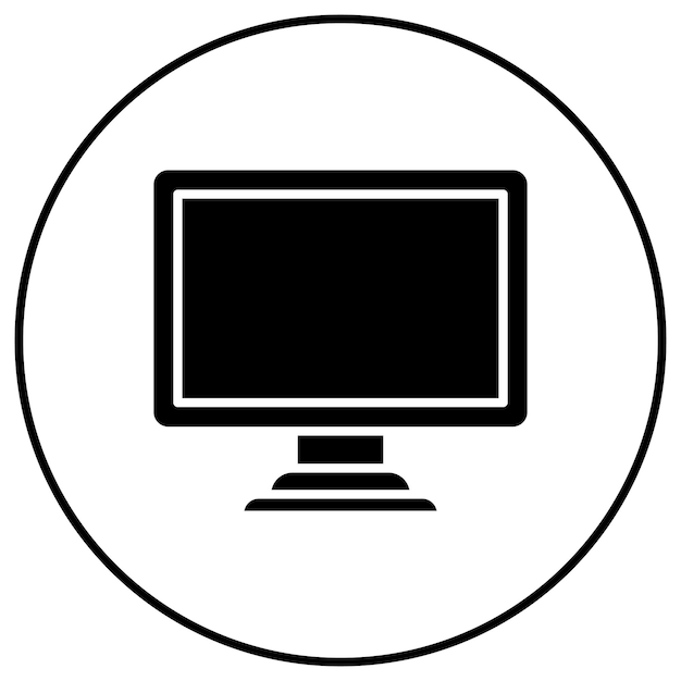monitor icon vector image can be used for computer and hardware