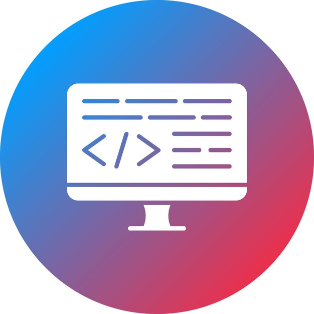 monitor icon vector image can be used for computer programming
