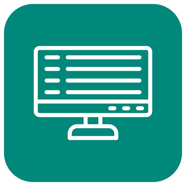 Monitor Vector Icon Design Illustration