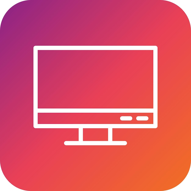 Monitor Vector Icon Design Illustration