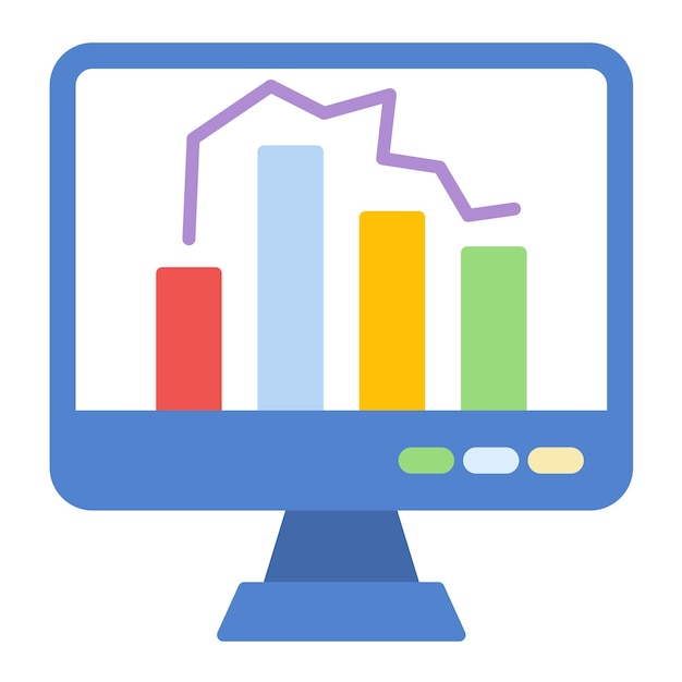 monitoring analytics flat illustration
