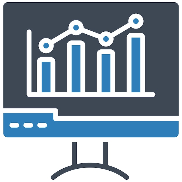 monitoring analytics vector illustration style