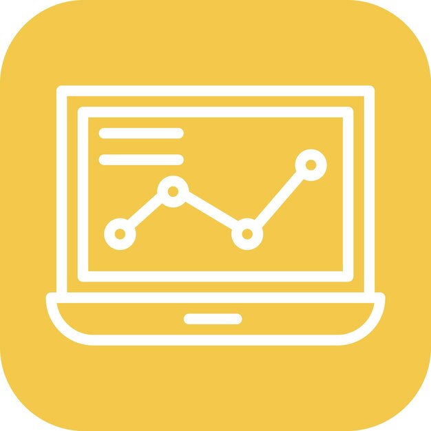 monitoring icon vector image can be used for business analytics