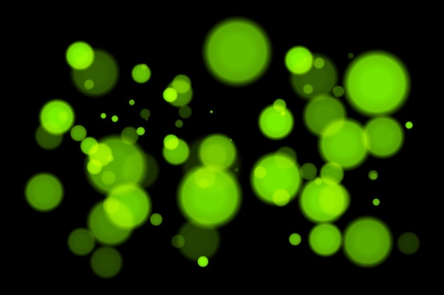 monochrome bokeh background with soft white glowing circles on black backdrop elegant light blur effect for abstract minimal or digital vector design and overlays