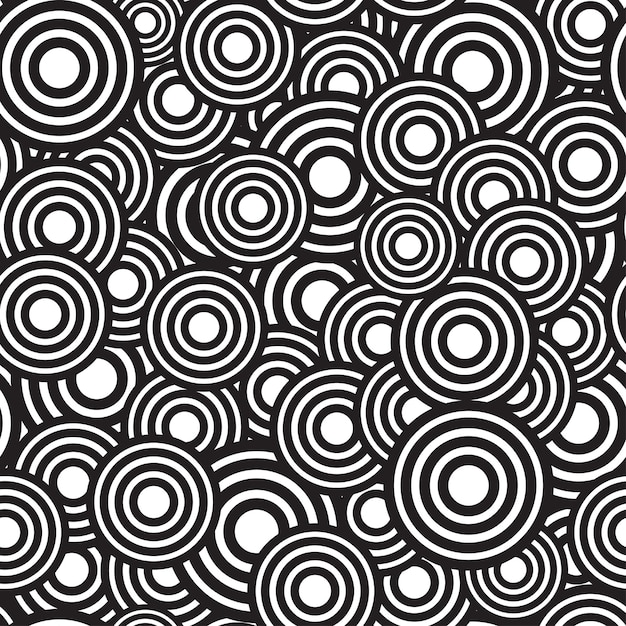 Monochrome circle seamless