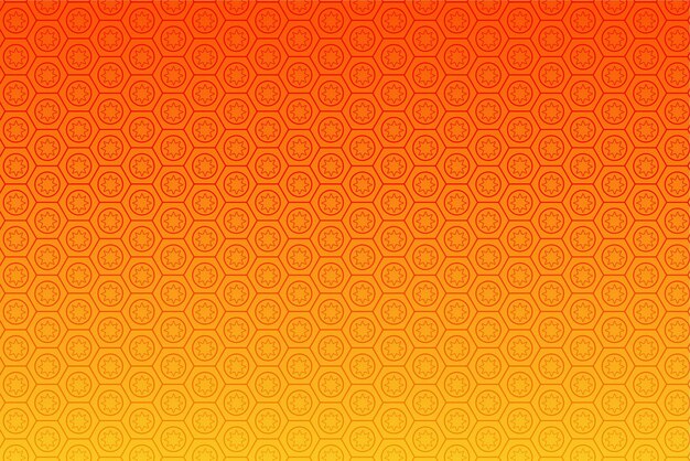 Mønster med geometriske elementer i gulorange toner, abstrakt gradient baggrund