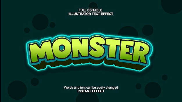 Monster tekst effekt