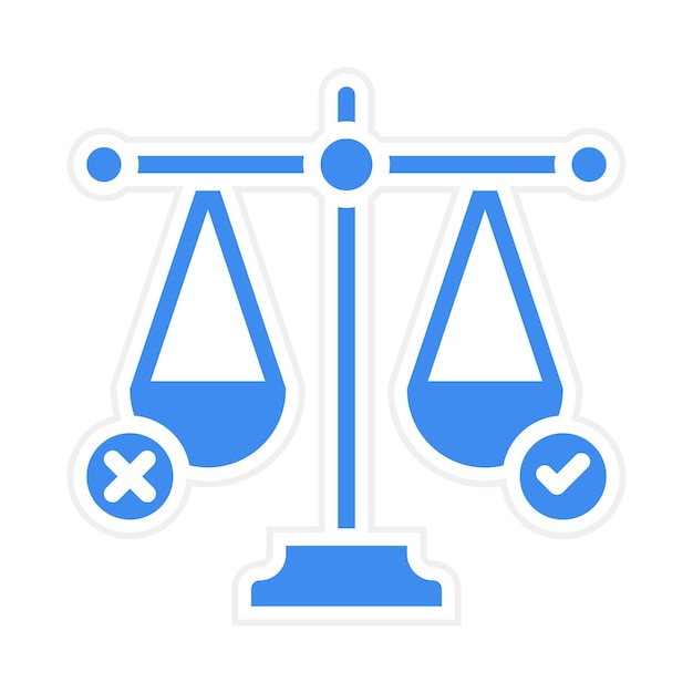 morality icon vector image can be used for human rights