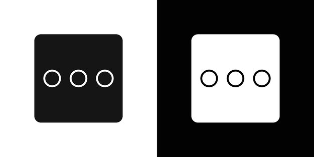 more button icon flat line symbol set