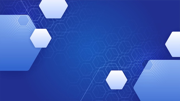 Mörkblå abstrakt bakgrundsgeometri med skimmer och lagerelementvektor för presentationsdesign. Passar för företag, organisationer, fester, seminarier och föredrag