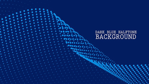 Mørkeblå halftone abstrakt baggrund til baggrund eller præsentation