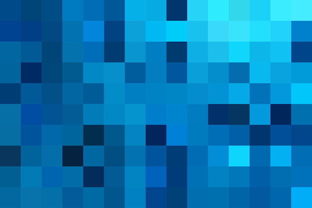 Mosaic Abstract in blue colors Background