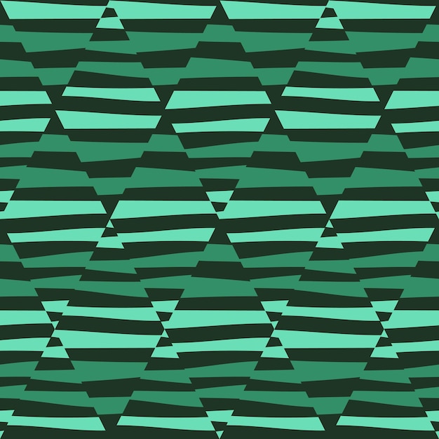 Mosaic of striped geometric seamless patern Decorative abstract lines ornament
