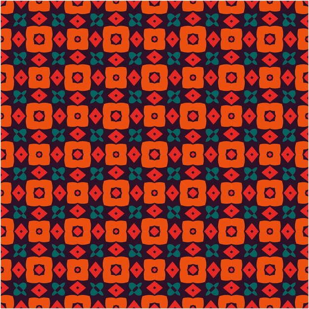 Mosaic seamless pattern design decorative style