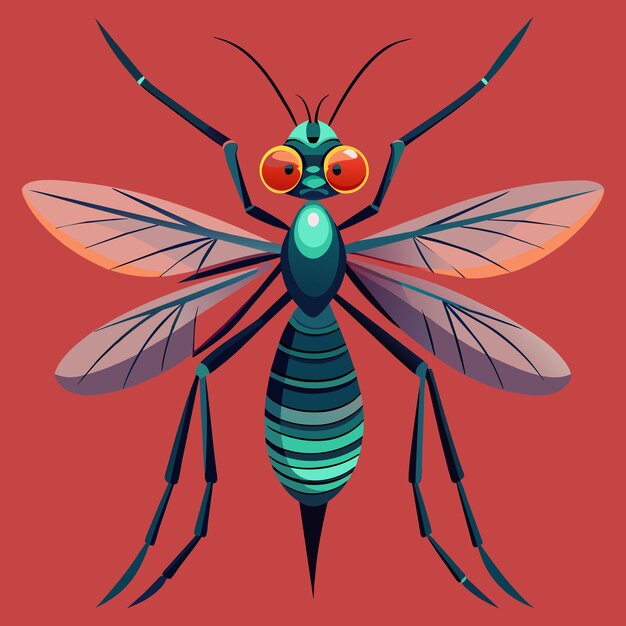 mosquito vector graphics illustration EPS source file format lossless scaling icon design