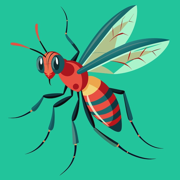 mosquito vector graphics illustration EPS source file format lossless scaling icon design