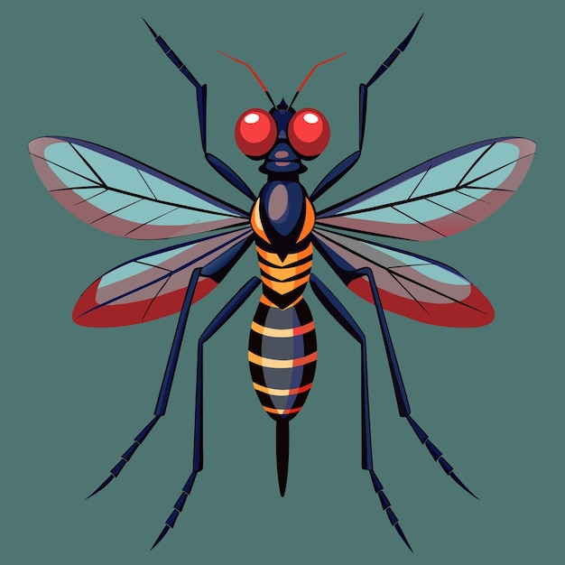 mosquito vector graphics illustration EPS source file format lossless scaling icon design