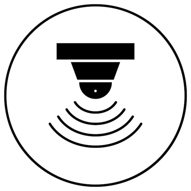 motion sensor icon vector image can be used for video production