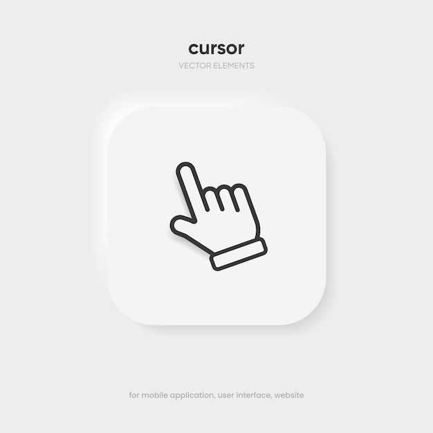 Mouse click cursor set Hand Cursor Click icon Mouse pointer set Arrow cursor Pointer click icon