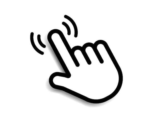 Mouse click cursor set Hand Cursor Click icon Mouse pointer set Arrow cursor Pointer click icon