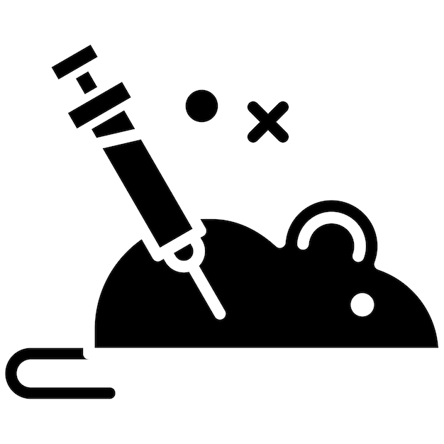 mouse experiment vector icon can be used for lab iconset