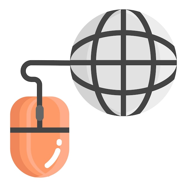 mouse vector line icon school and education icon