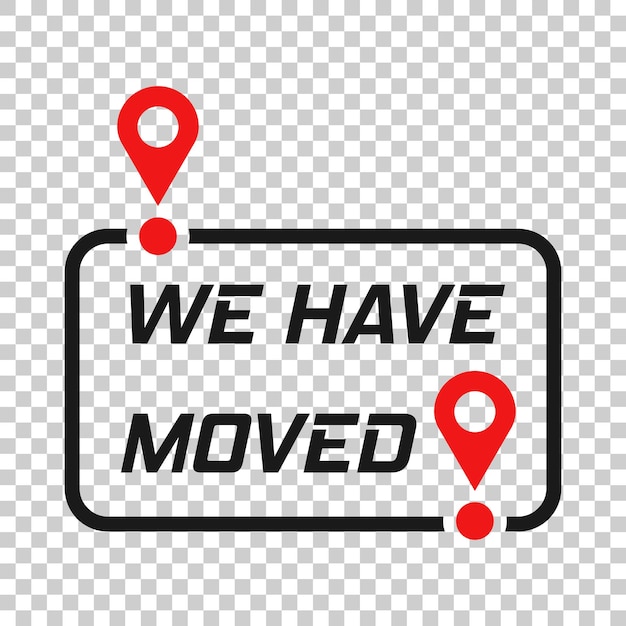 move location icon in transparent style pin gps vector illustration on isolated background navigation business concept
